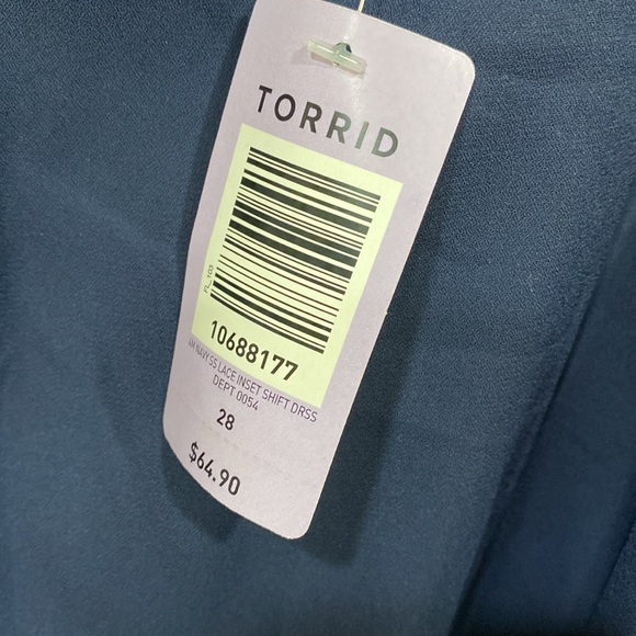 TORRID women’s Navy Blue dress new with tag - Picture 3 of 3